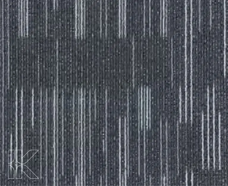 Carpet Tiles - Charcoal Stripe