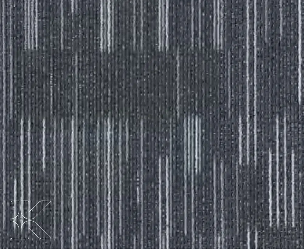 Carpet Tiles - Charcoal Stripe