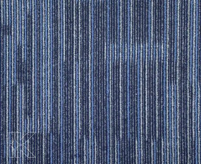 Carpet Tiles - Blue Stripe